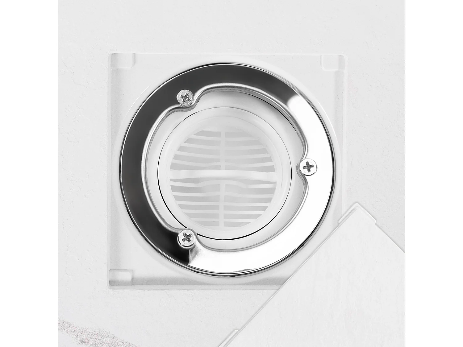 Plato De Ducha Rea Magnum Carrara 90X90 White