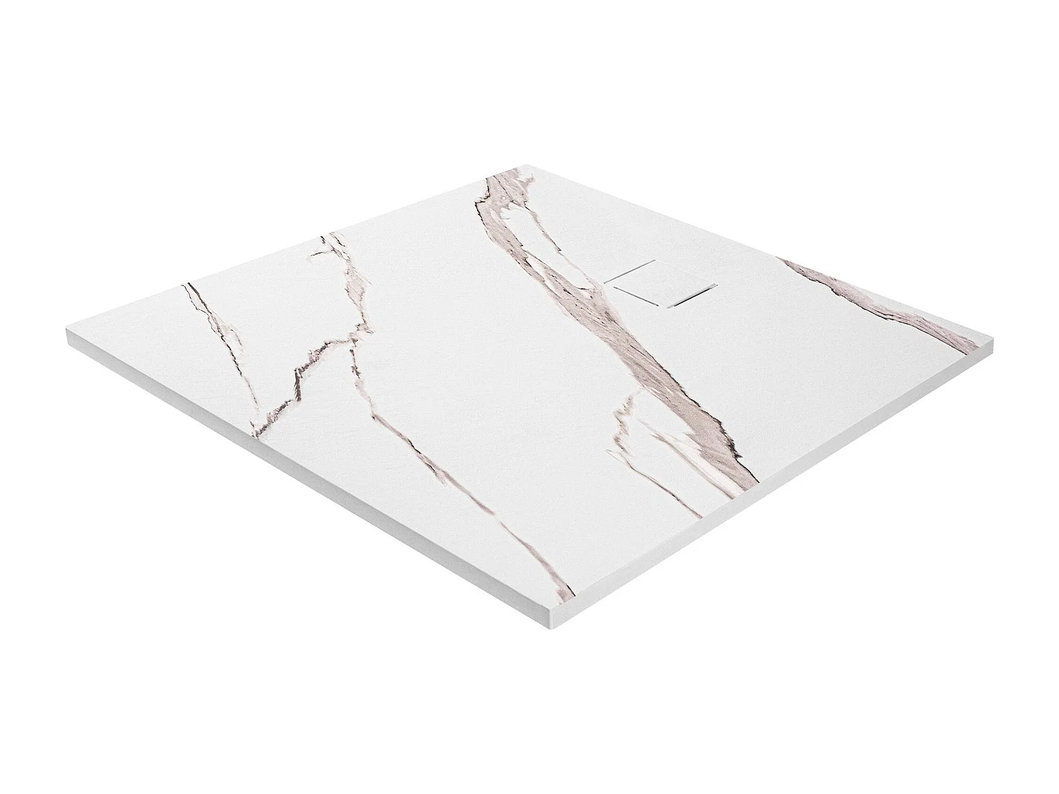 Douchebak Rea Magnum Carrara 90X90 White