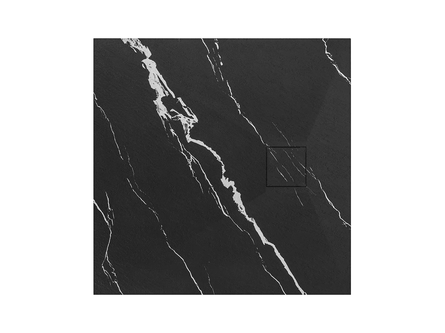 Receveur De Douche Rea Magnum Carrara 90X90 Black