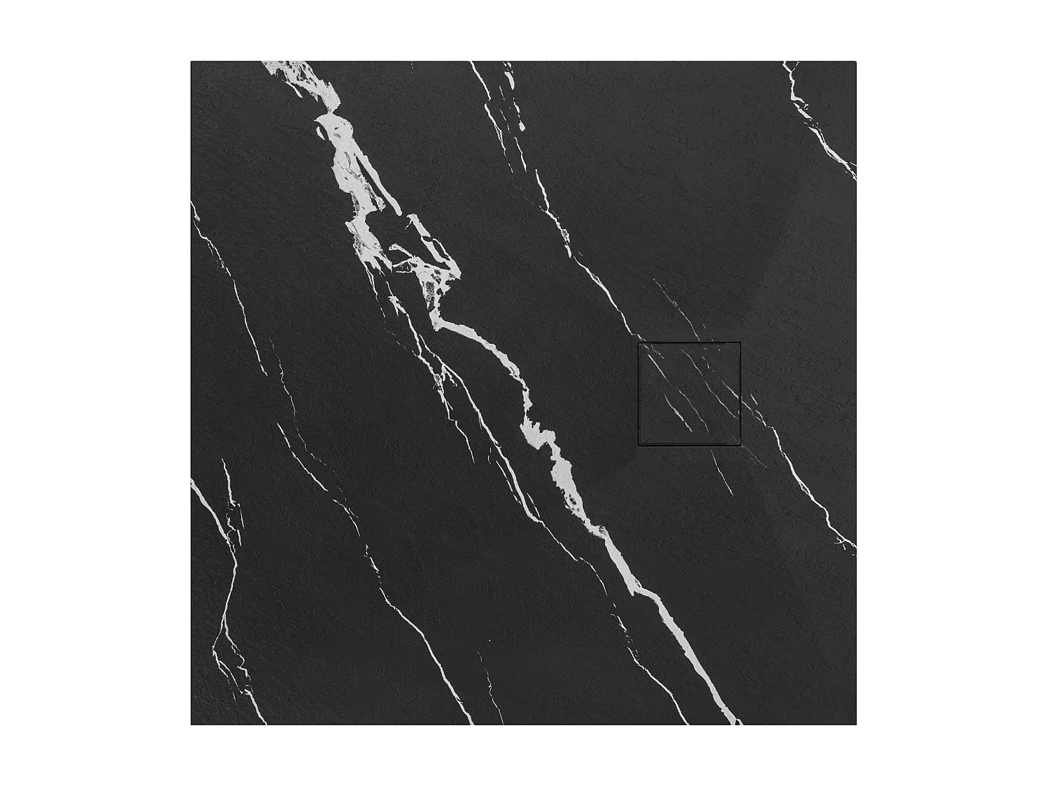Receveur De Douche Rea Magnum Carrara 90X90 Black