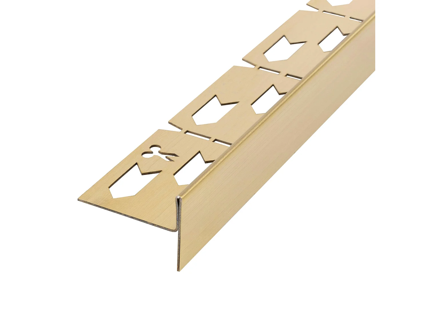 Verloopprofiel Rea 100Cm Left Brush Gold