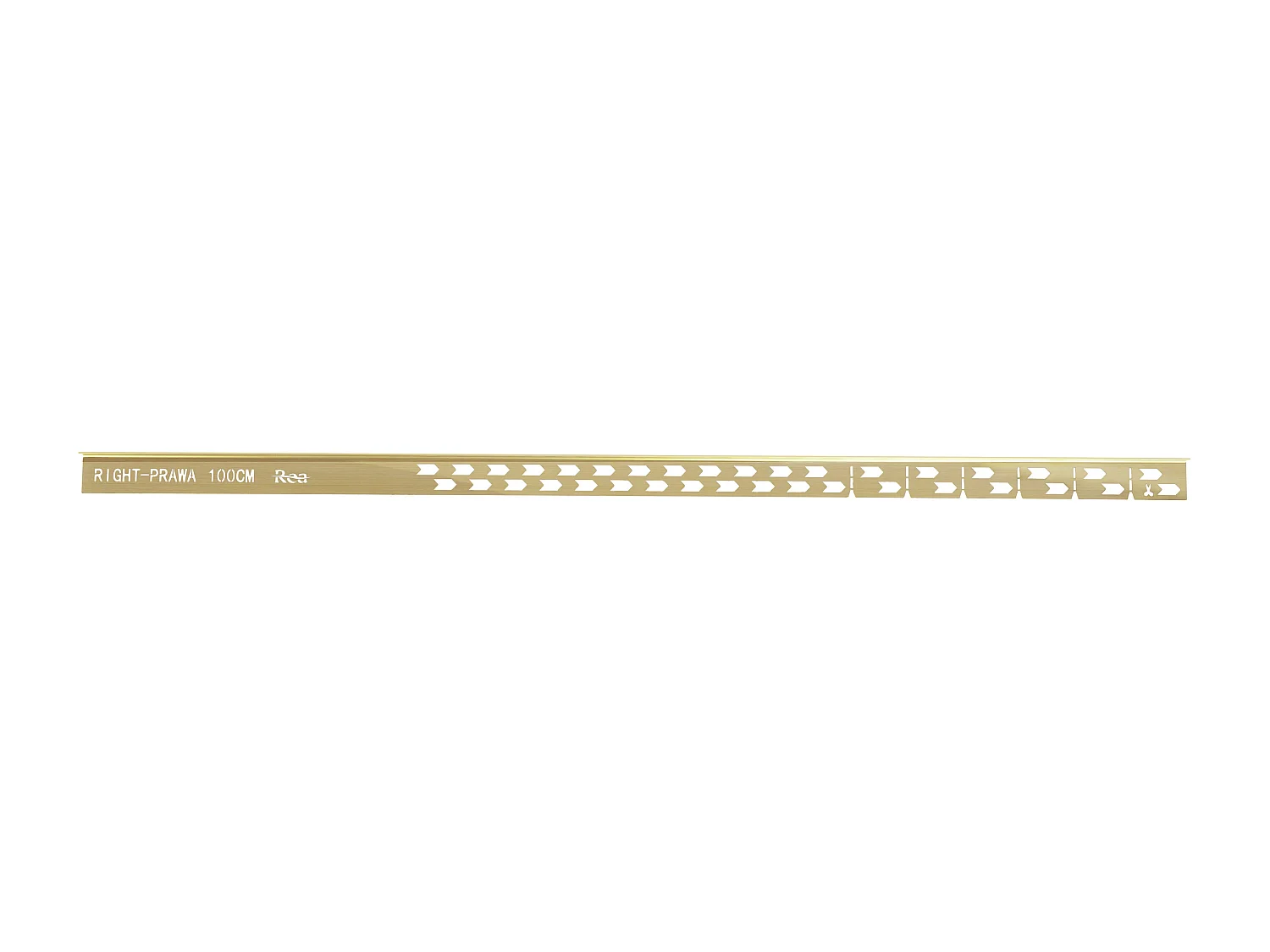Profilé De Chute Latéral Pour Receveur De Douche Rea 100Cm Left Brush Gold
