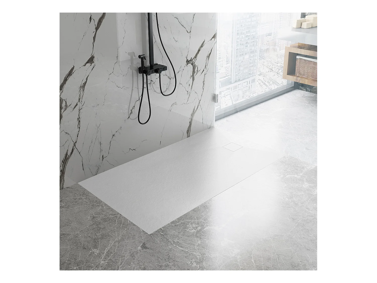 Receveur De Douche Rea Magnum 90X120 White