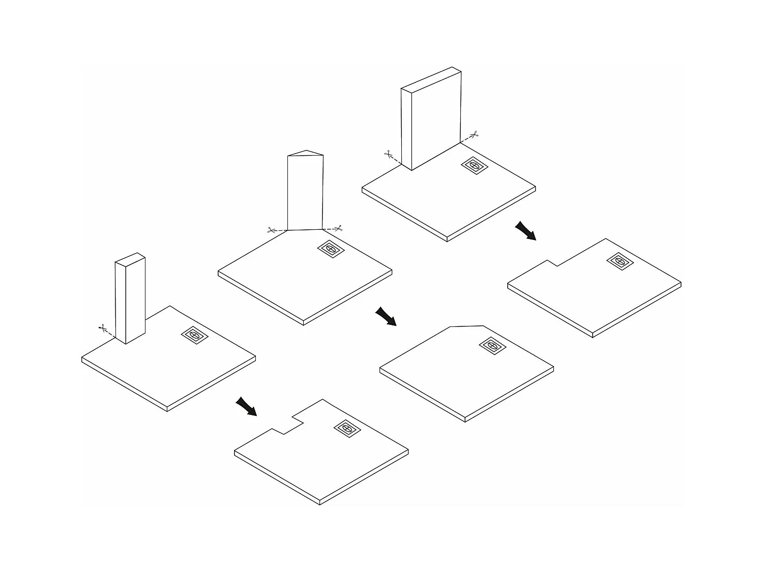 Plato De Ducha Rea Magnum 80X100 Grey