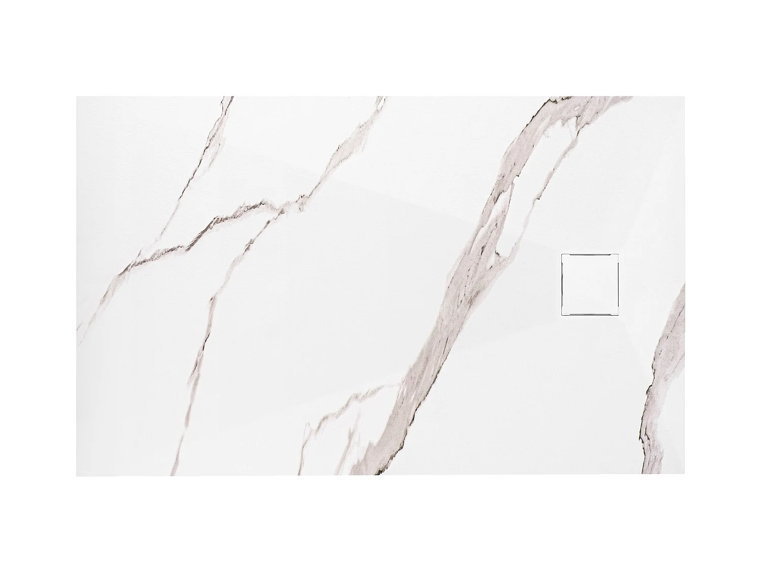 Receveur De Douche Rea Magnum Carrara 80X100 White
