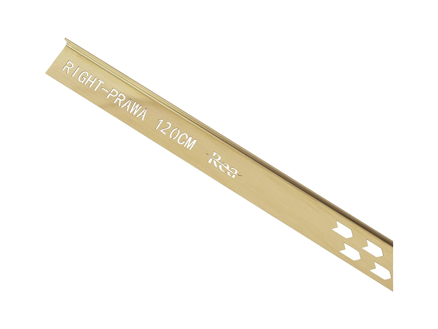 Verloopprofiel Rea 120Cm Left Brush Gold