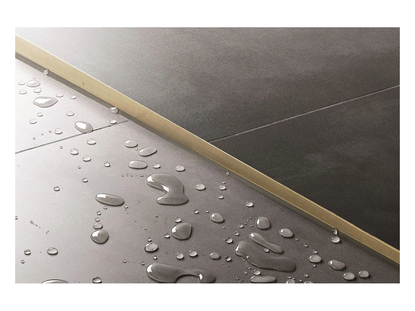 Verloopprofiel Rea 120Cm Left Brush Gold