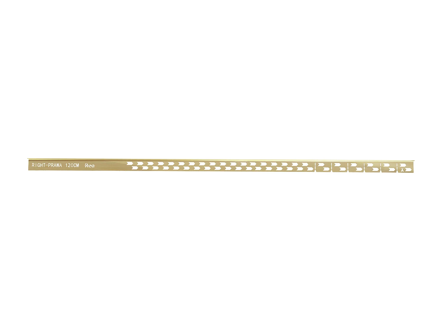 Profilé De Chute Latéral Pour Receveur De Douche Rea 120Cm Left Brush Gold