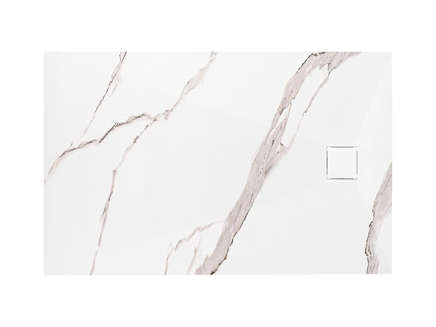 Receveur De Douche Rea Magnum Carrara 90X120 White