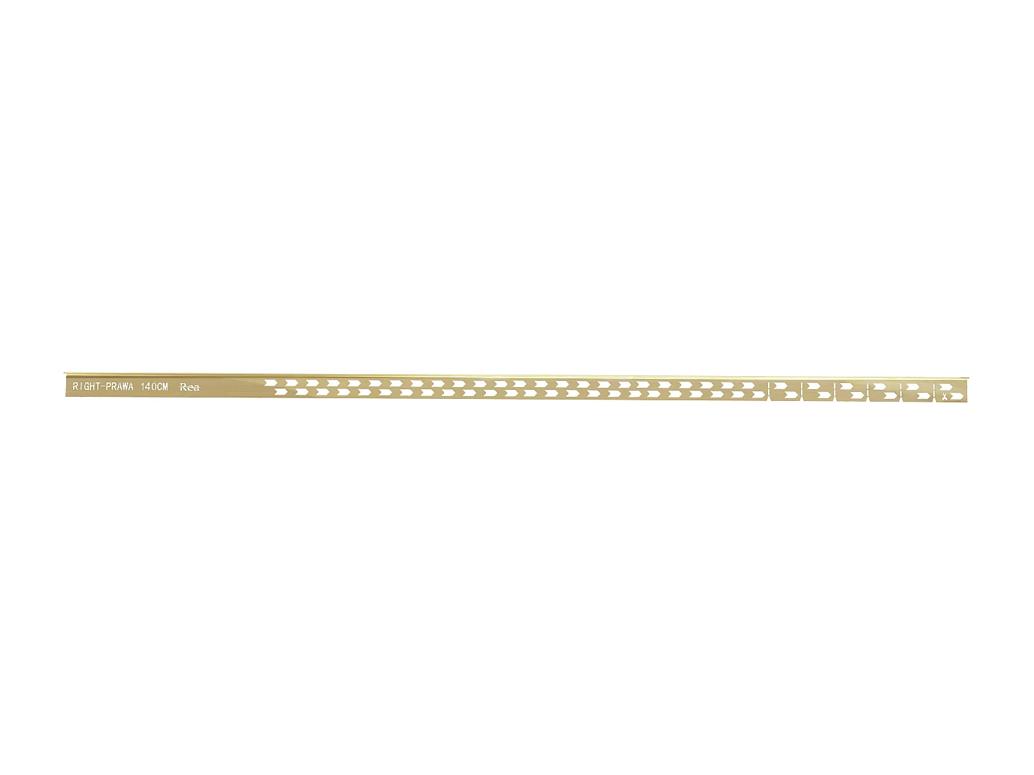 Profilé De Chute Latéral Pour Receveur De Douche Rea 140Cm Right Brush Gold