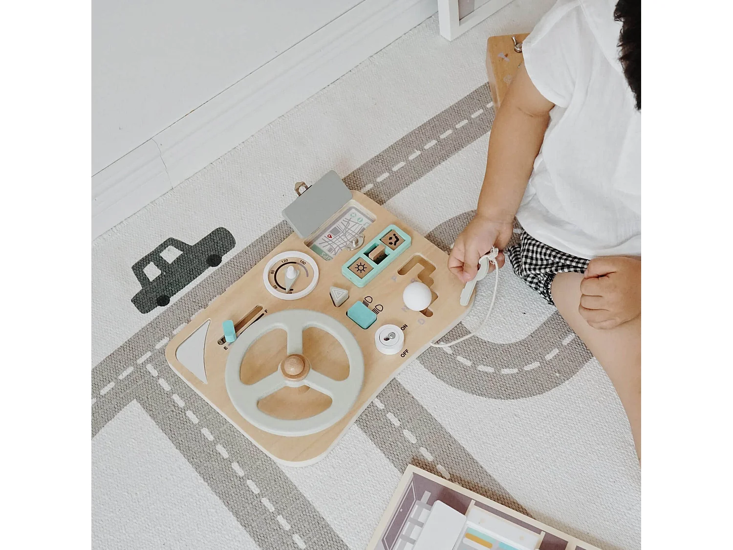 Juego Volante con Salpicadero para Niños Rebecca Mobili Dembani A partir de 3 años Madera Multicolor 4,5x29,5x20