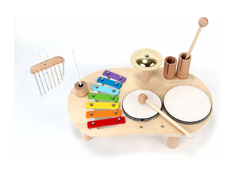 Brinquedo Instrumentos Musicais para Crianças Rebecca Mobili Yaya A partir de 3 anos Madeira Multicolorido 8x39x23