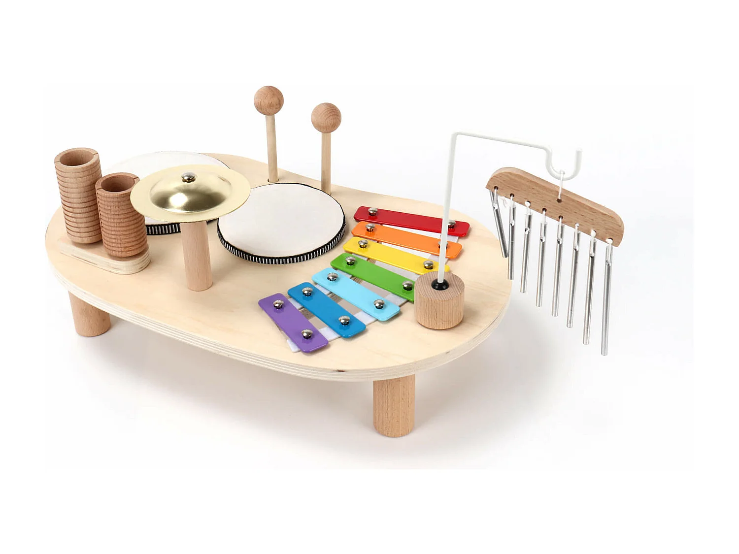 Juego de Instrumentos Musicales para Niños Rebecca Mobili Yaya A partir de 3 años Madera Multicolor 8x39x23