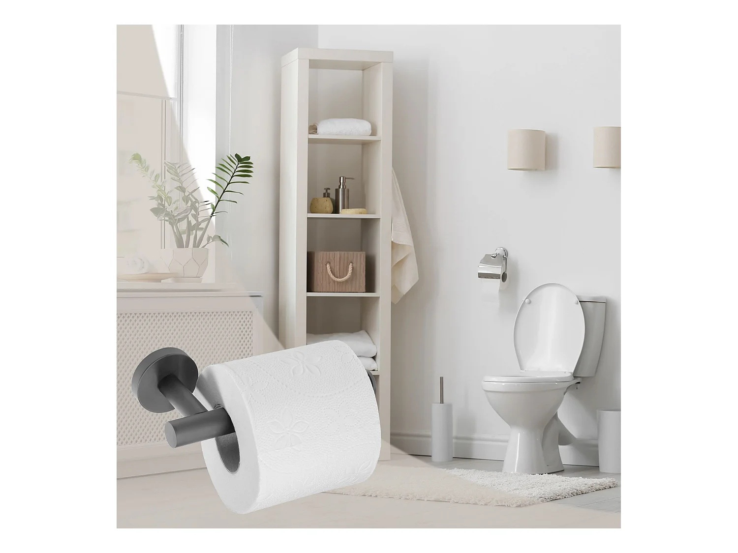 Porte-Papiers De Toilette Rea 322231A Black