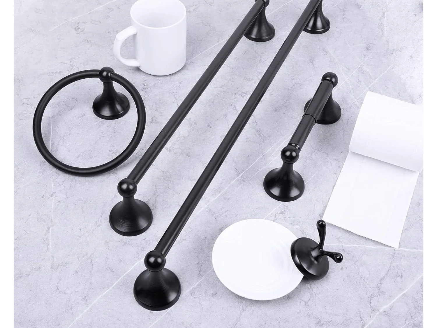 Porte-Papiers De Toilette Rea 332869A Black