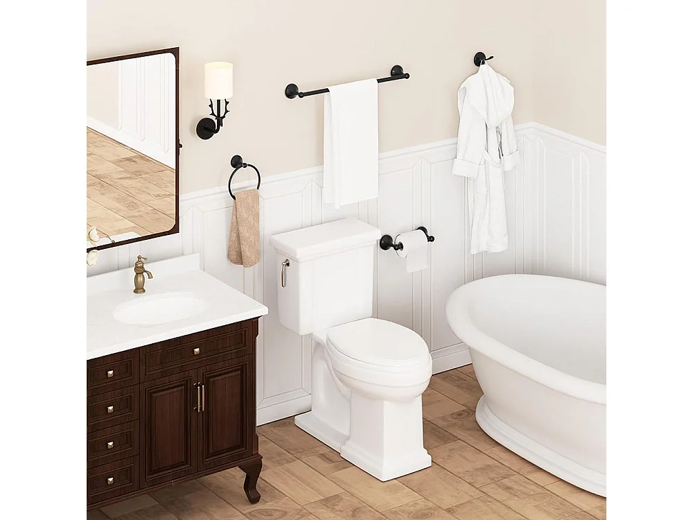 Porte-Papiers De Toilette Rea 332869A Black