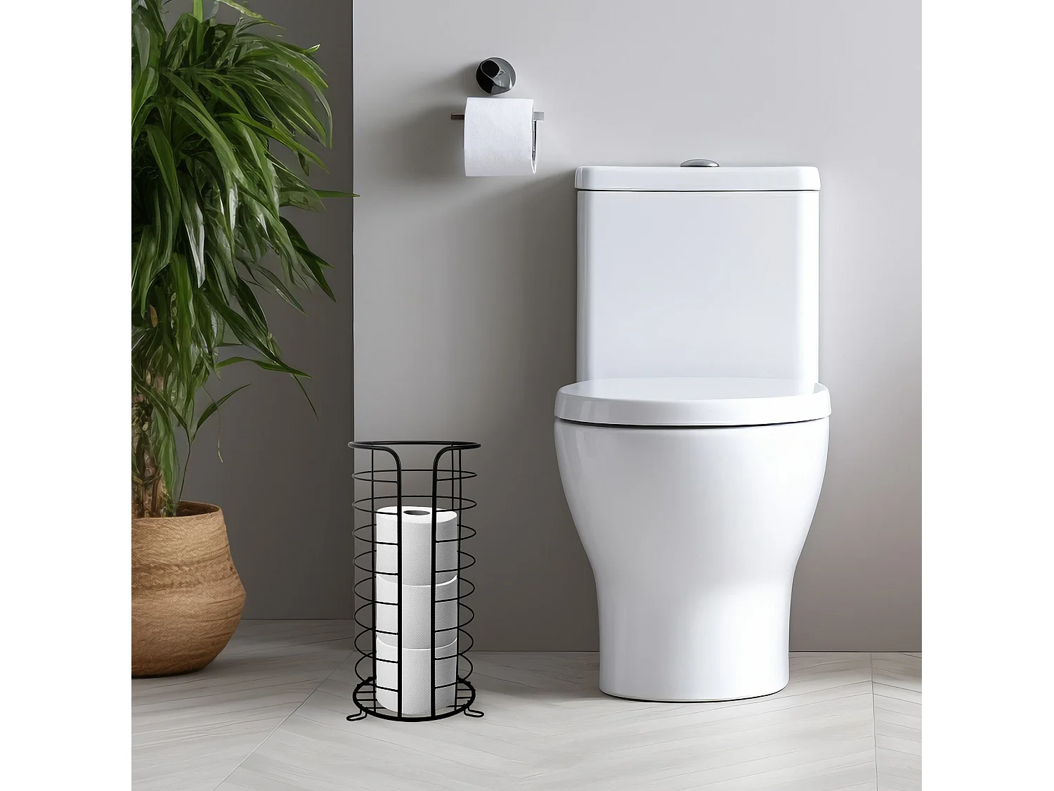 Porte-Papier Toilette Rea 322743A Black