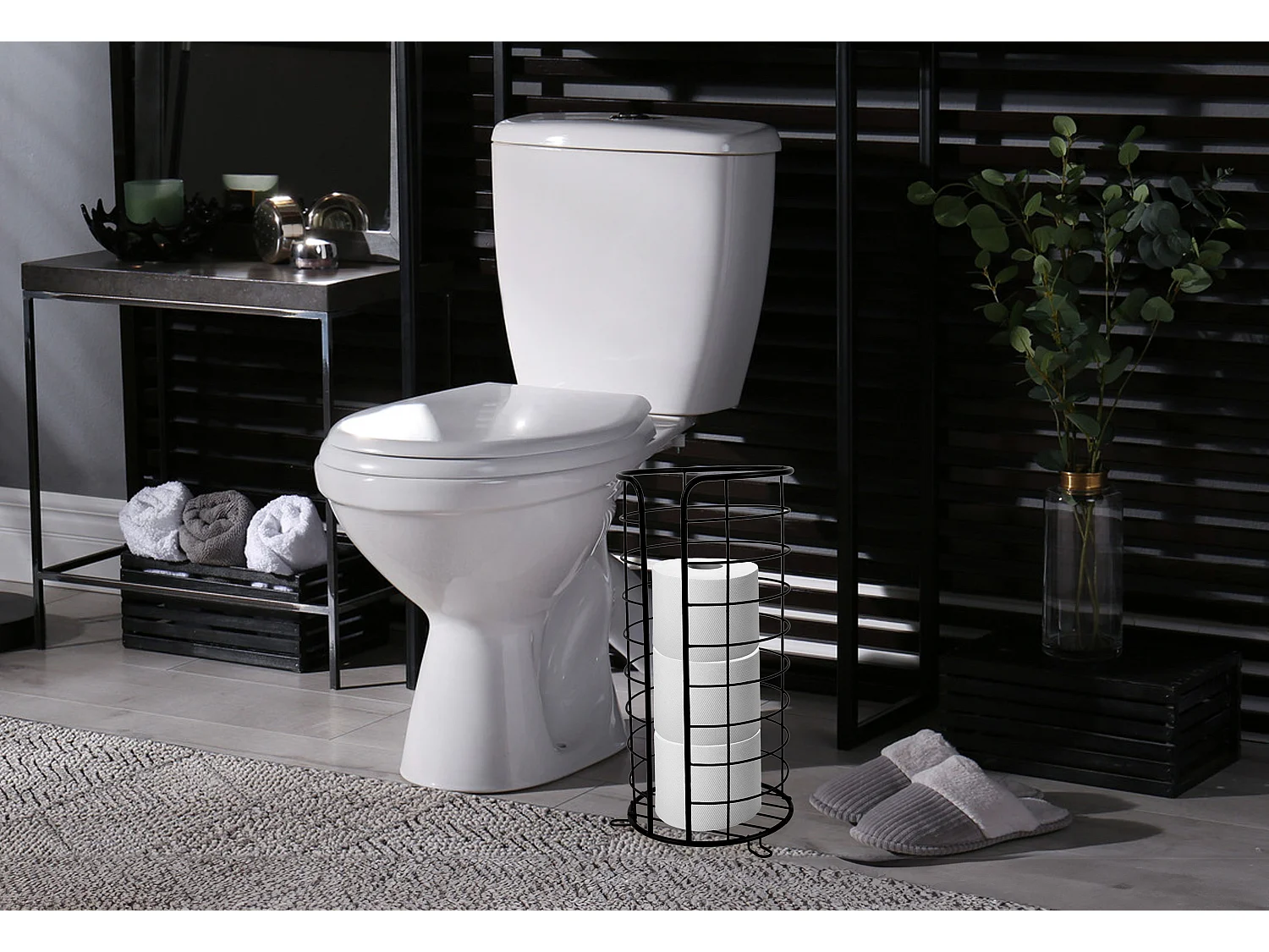 Porte-Papier Toilette Rea 322743A Black