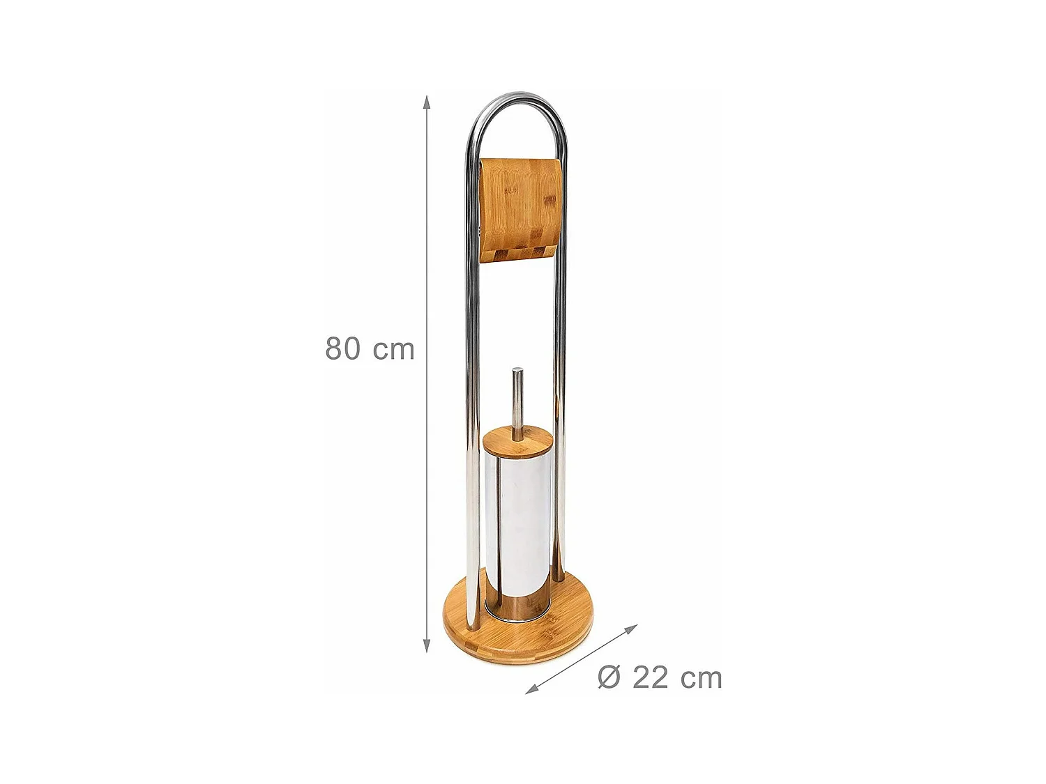 Toiletpapier En Borstelhouder Rea 390228 Beige