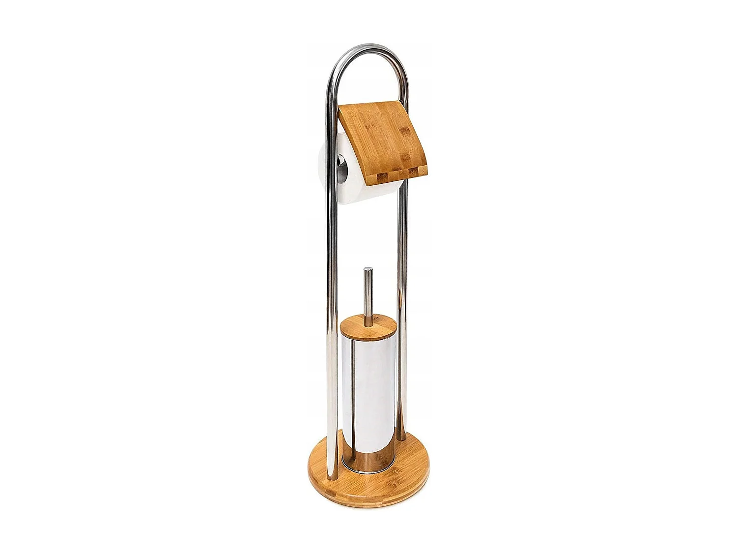 Soporte Para Papel Higiénico Y Escobilla Rea 390228 Beige