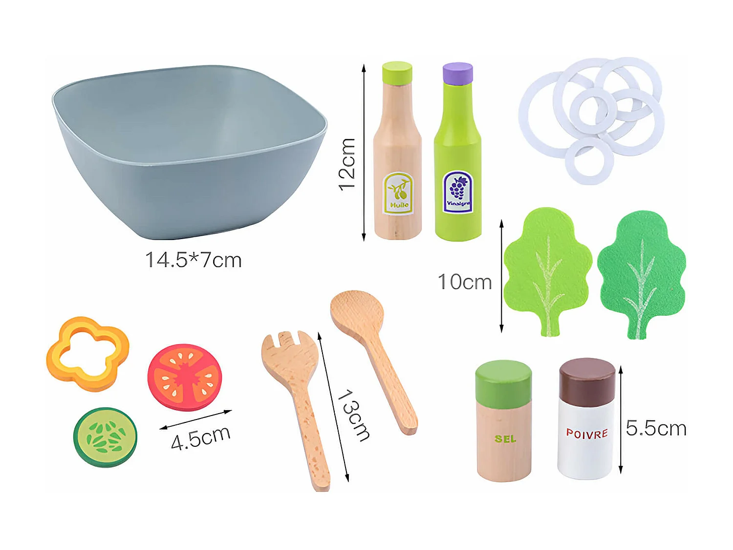 Juego de Ensalada para Niños Rebecca Mobili Tanah A partir de 3 años Madera Multicolor