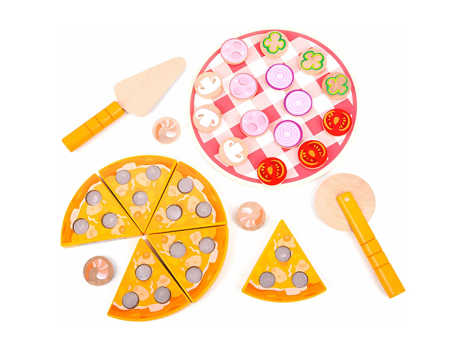Gioco Pizza per Bambini Rebecca Mobili Okhar Dai 3 anni Legno Multicolore