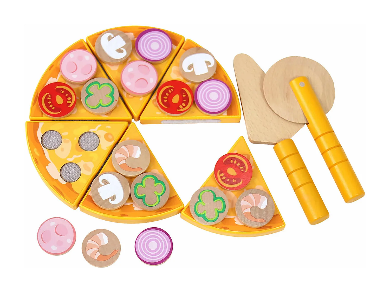 Gioco Pizza per Bambini Rebecca Mobili Okhar Dai 3 anni Legno Multicolore