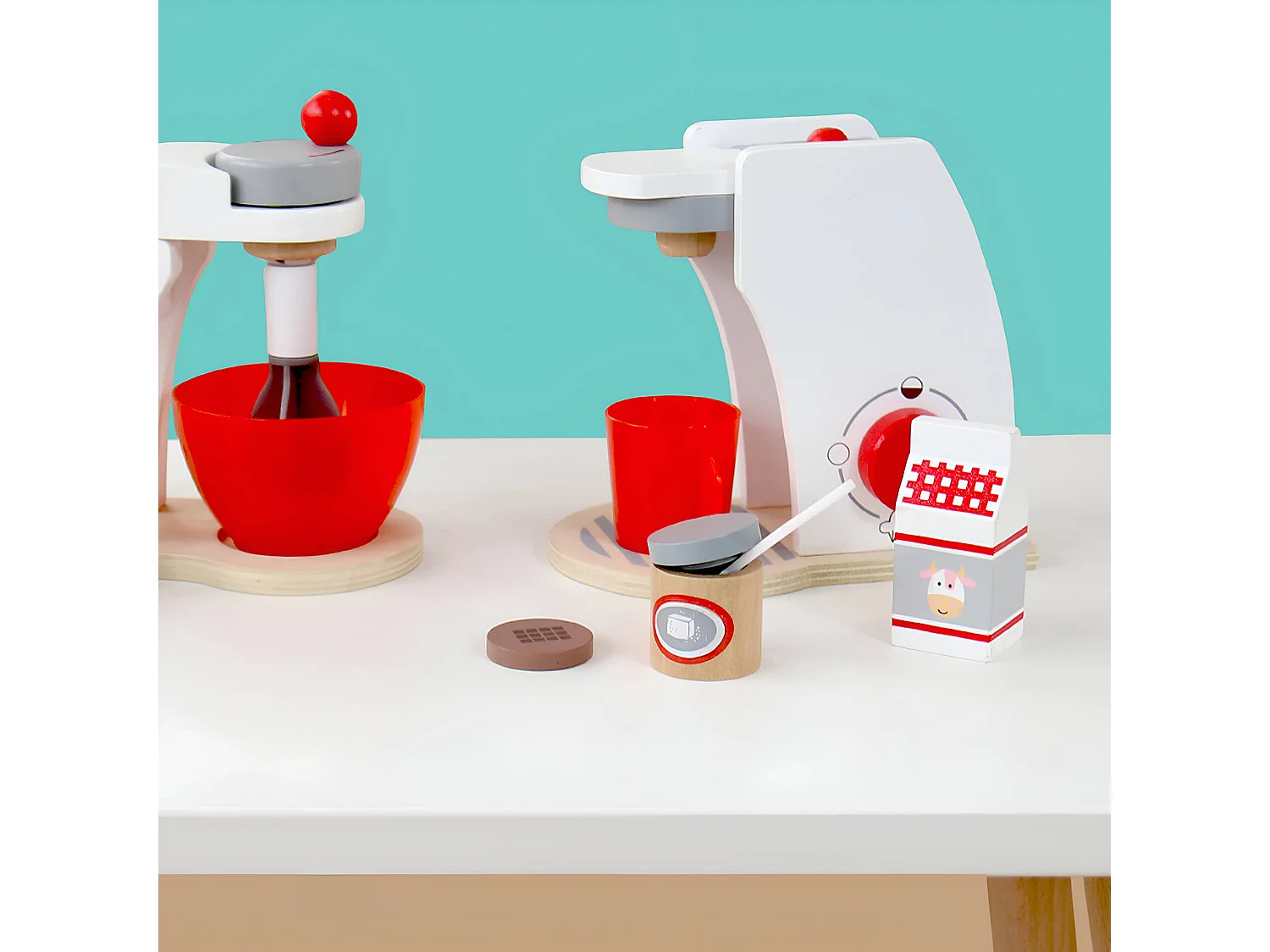 Gioco Macchina Caffè per Bambini Rebecca Mobili Booy Dai 3 anni Legno Multicolore