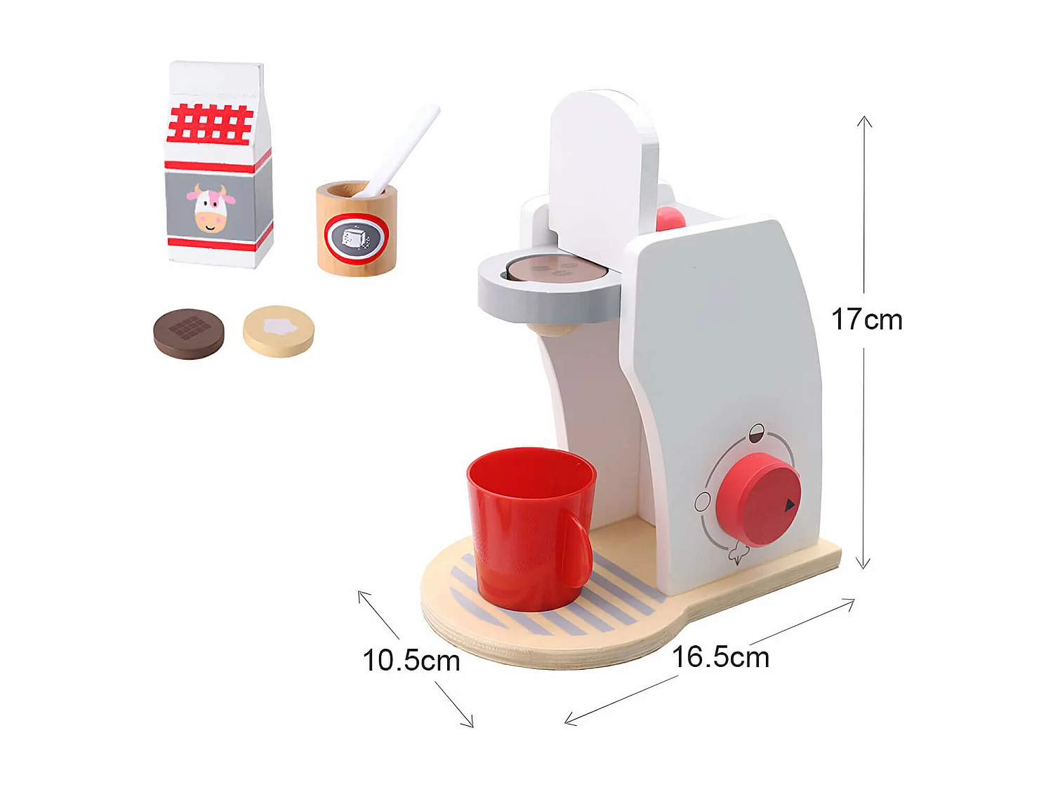 Gioco Macchina Caffè per Bambini Rebecca Mobili Booy Dai 3 anni Legno Multicolore