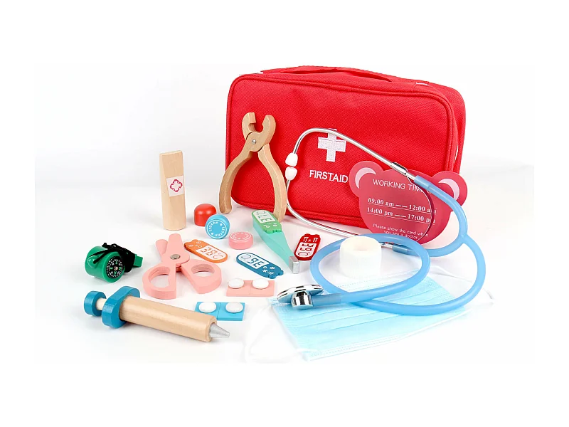 Gioco Kit Dottore per Bambini Rebecca Mobili Muena Dai 3 anni Legno Multicolore