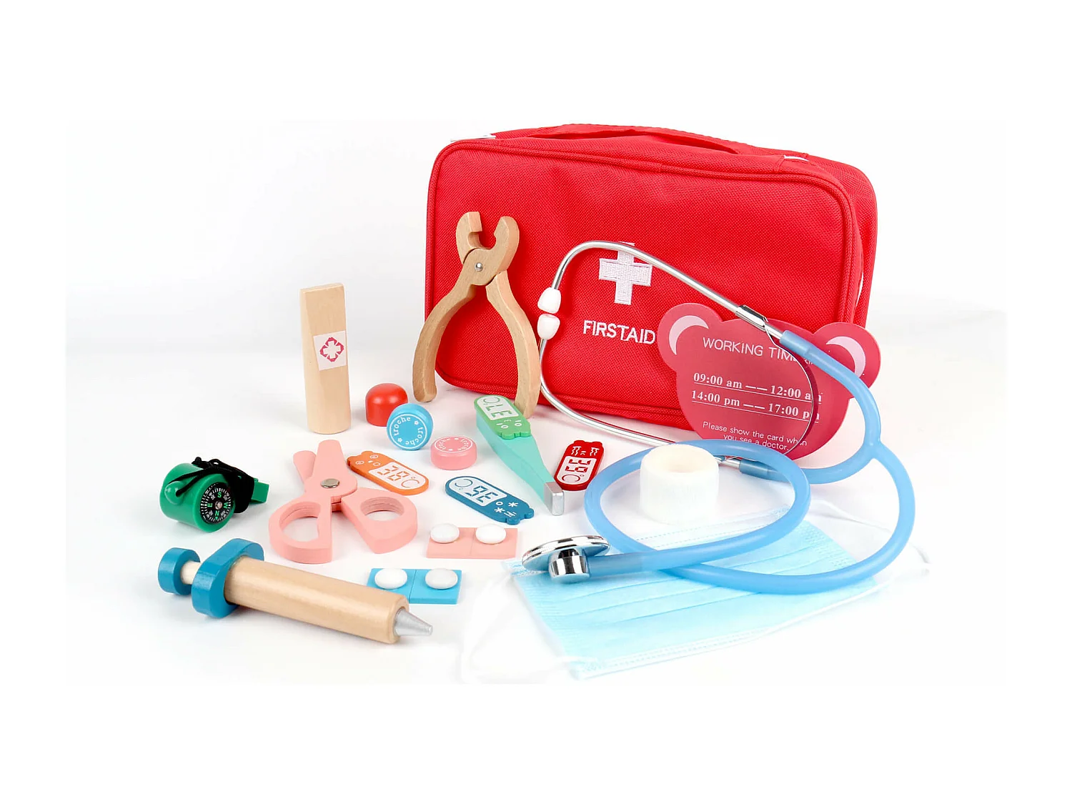 Juego Kit de Médico para Niños Rebecca Mobili Muena A partir de 3 años Madera Multicolor