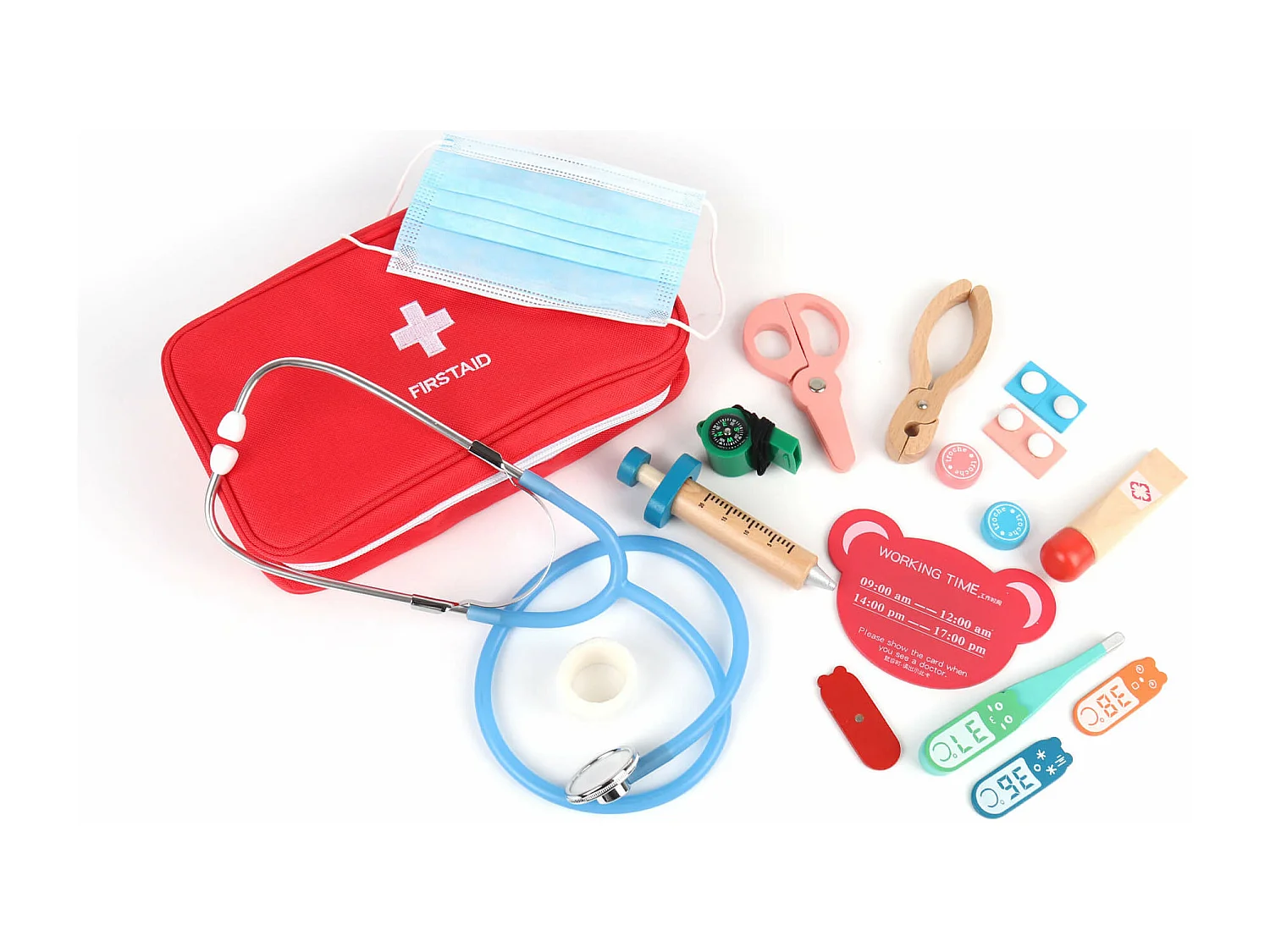 Juego Kit de Médico para Niños Rebecca Mobili Muena A partir de 3 años Madera Multicolor