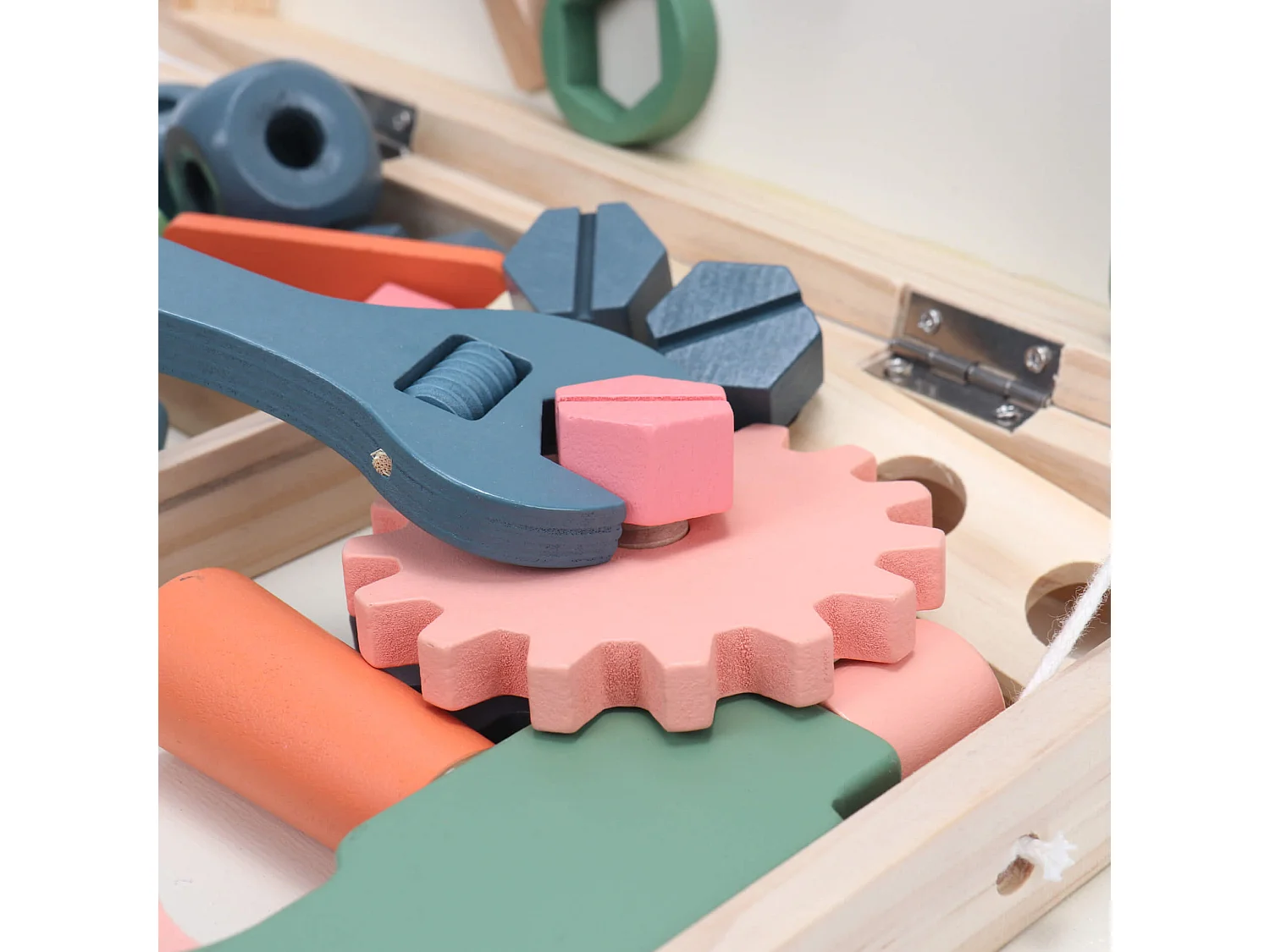 Jeu de Valise à Outils pour Enfants Subeir À partir de 3 ans Bois Multicolore 6x29,5x22,5