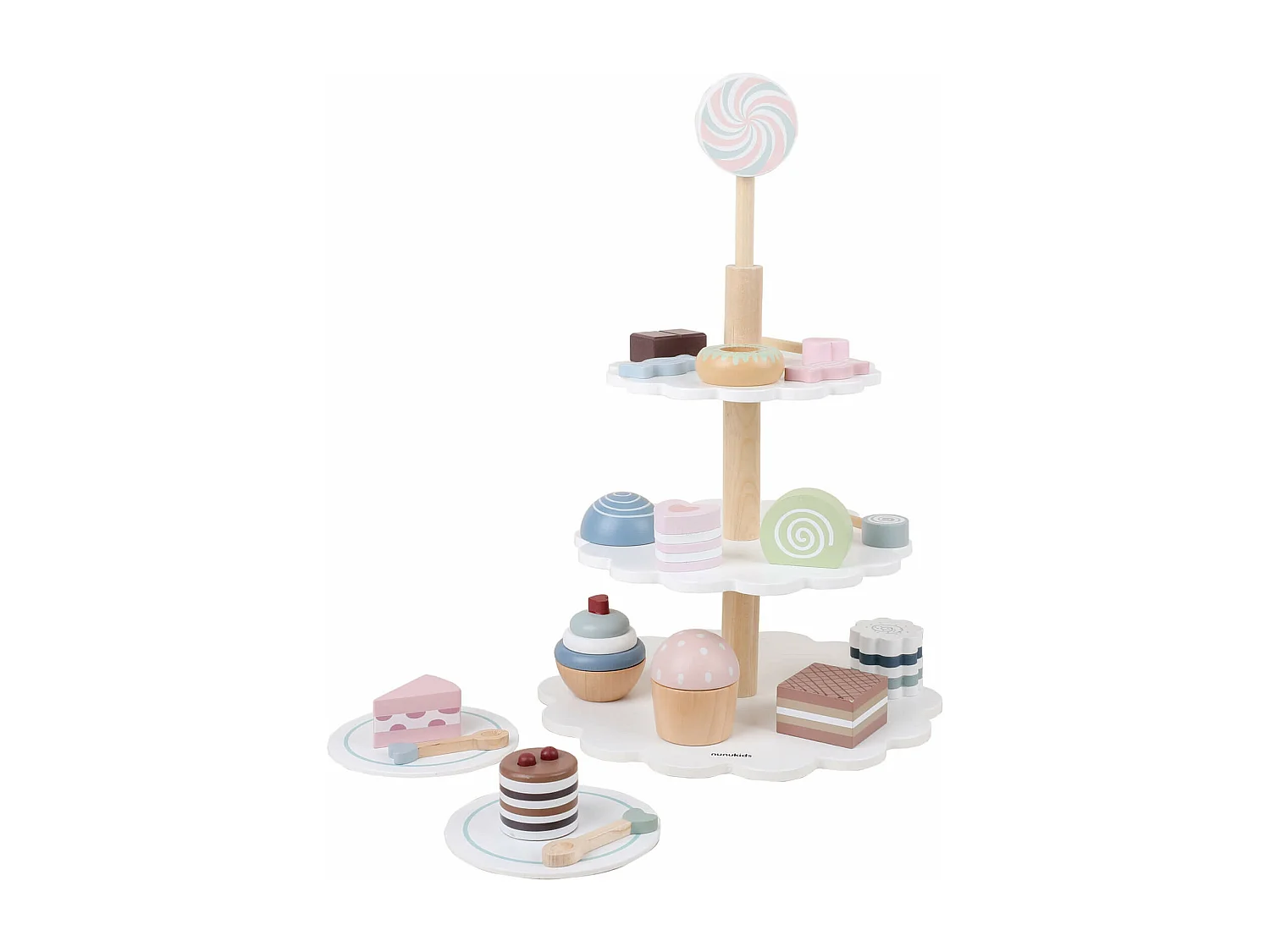 Gioco Set di Dolci e Pasticcini per Bambini Rebecca Mobili Naryal Dai 3 anni Legno  Multicolore