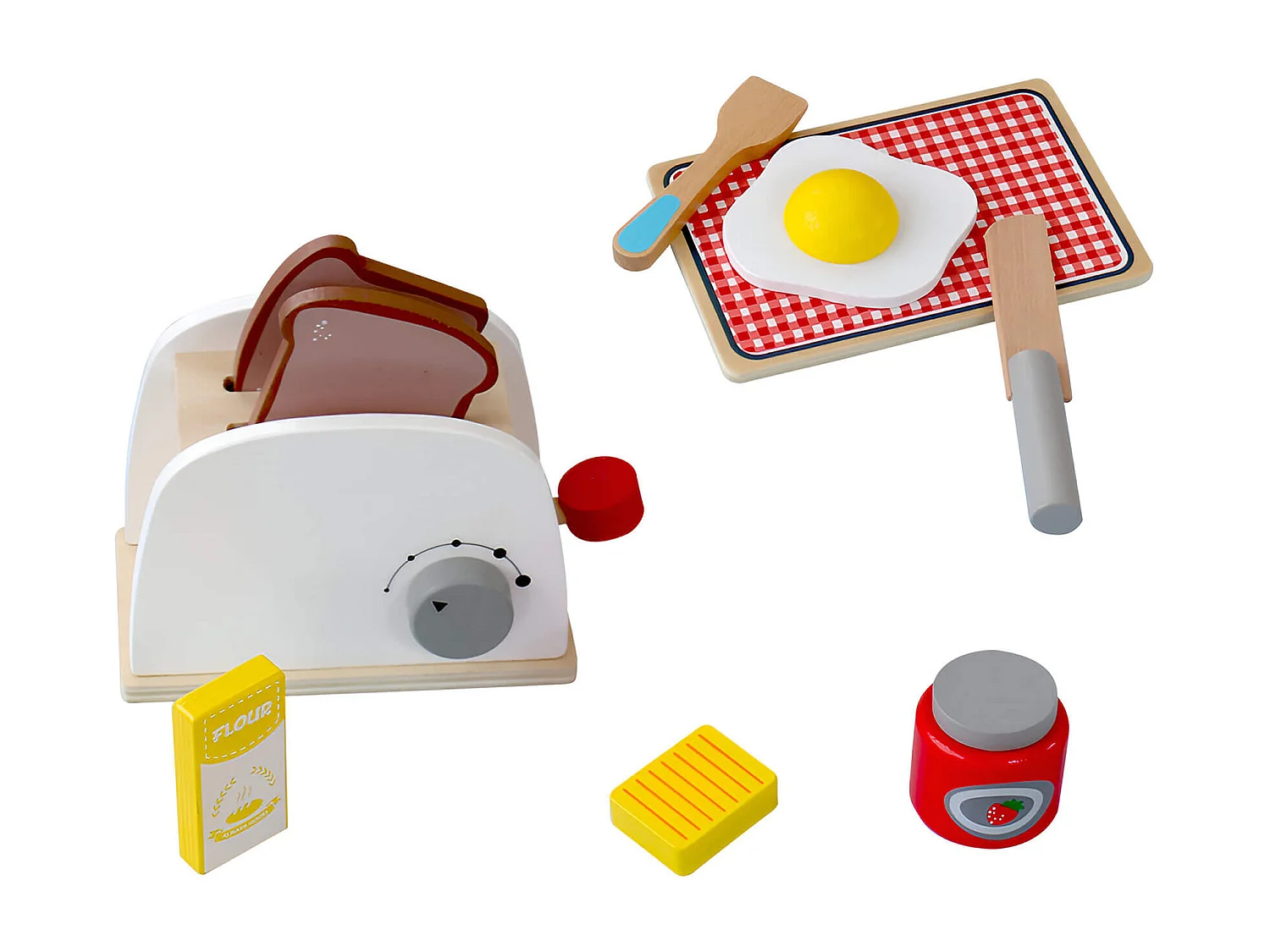 Jeu de Grille-Pain pour Enfants Rebecca Mobili Serapias À partir de 3 ans Bois Multicolore