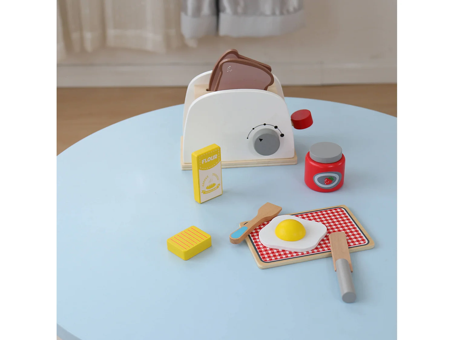 Jeu de Grille-Pain pour Enfants Rebecca Mobili Serapias À partir de 3 ans Bois Multicolore