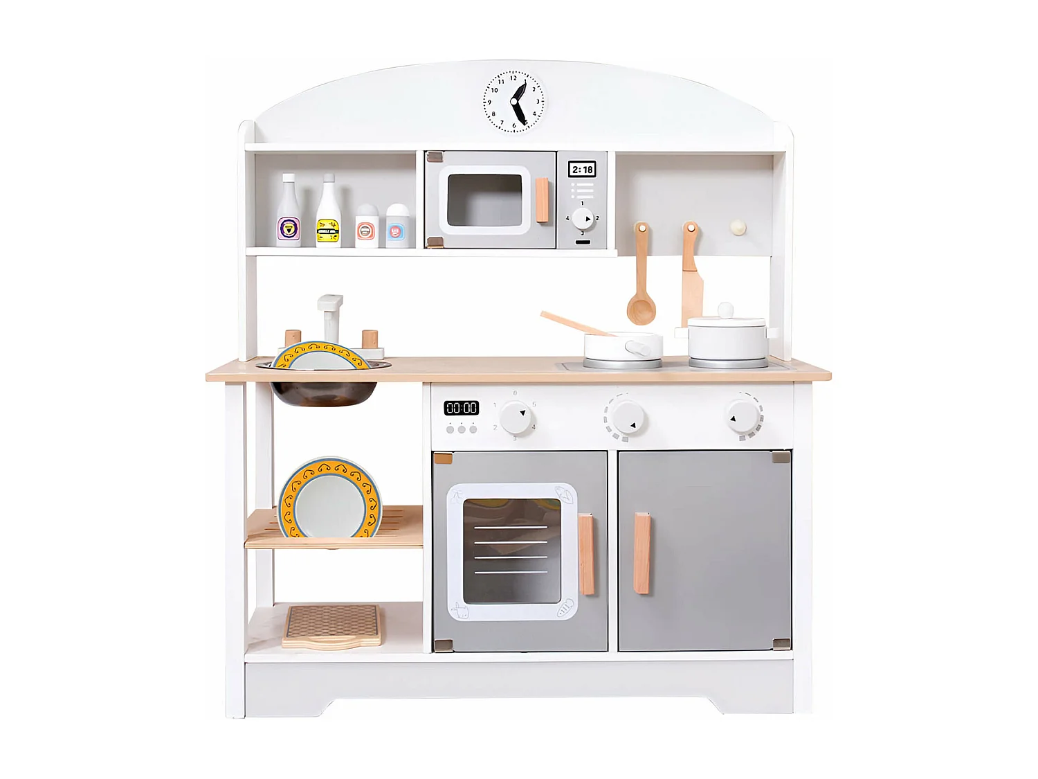 Juego de Cocina para Niños Rebecca Mobili Manul A partir de 3 años Madera Multicolor 73,5x68x26,5