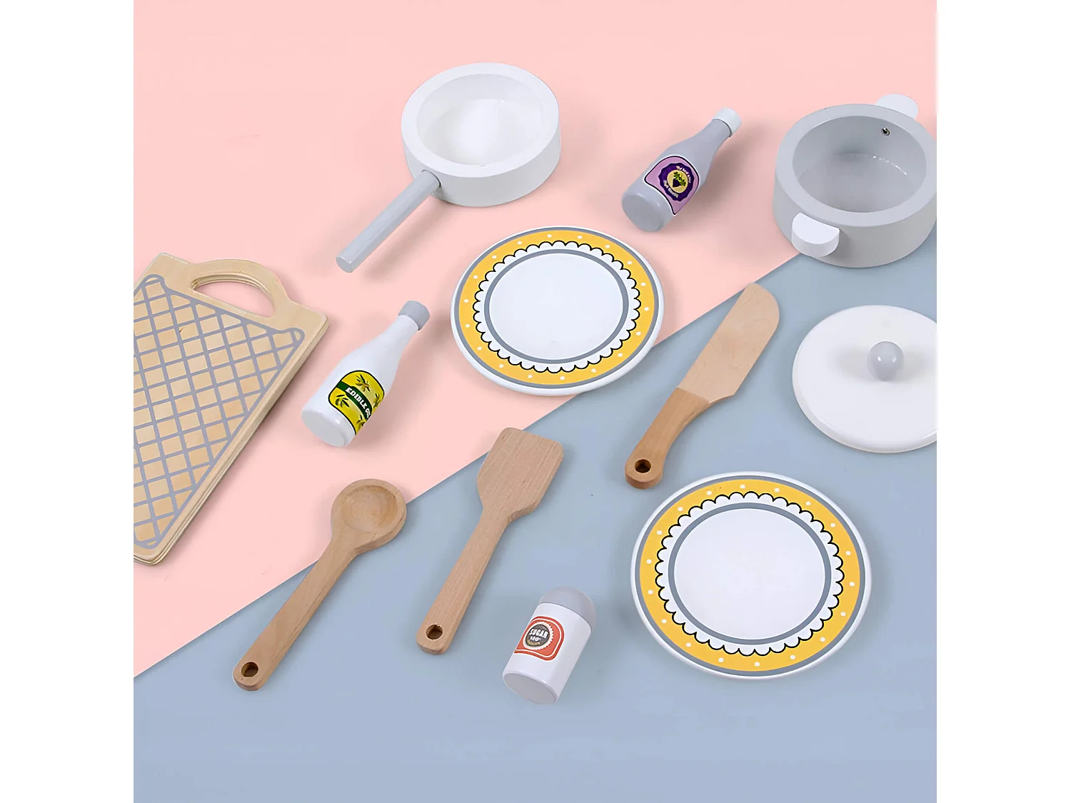 Juego de Cocina para Niños Rebecca Mobili Manul A partir de 3 años Madera Multicolor 73,5x68x26,5