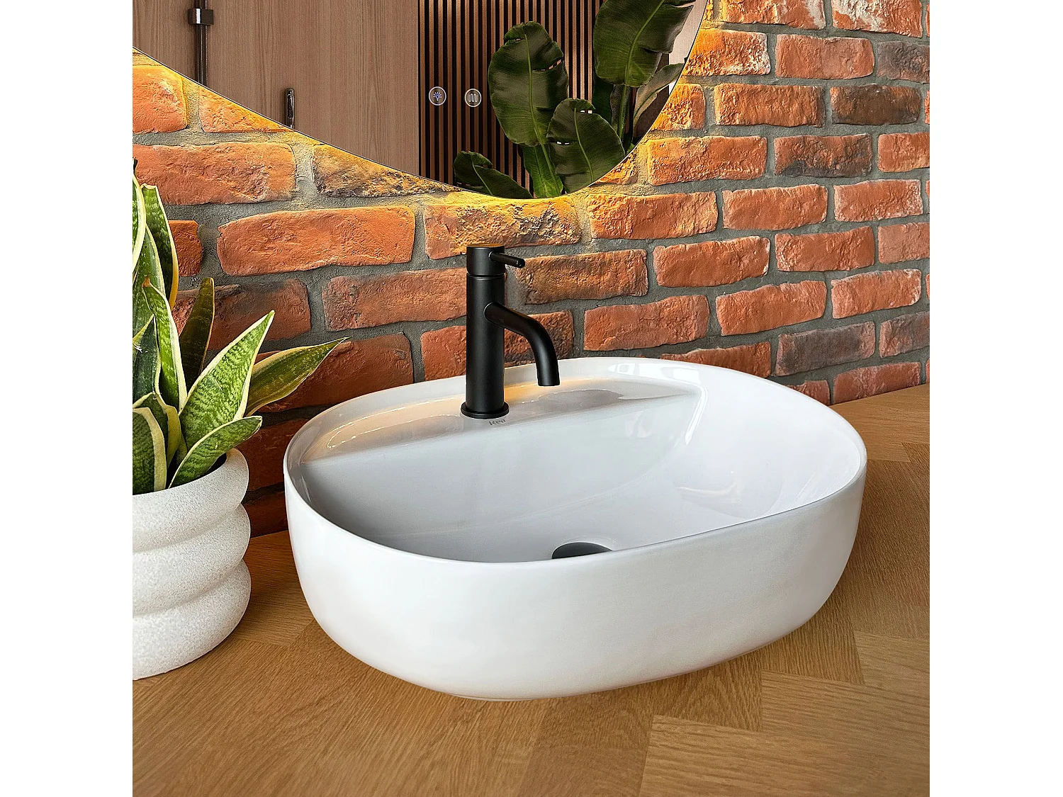 Lavatório De Apoio Rea Aura 51 White