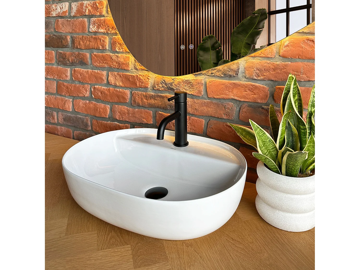 Lavatório De Apoio Rea Aura 51 White