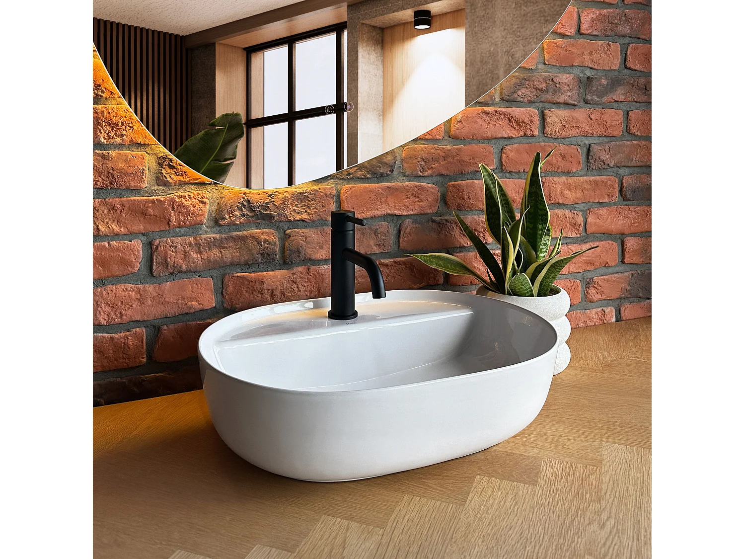 Lavatório De Apoio Rea Aura 51 White