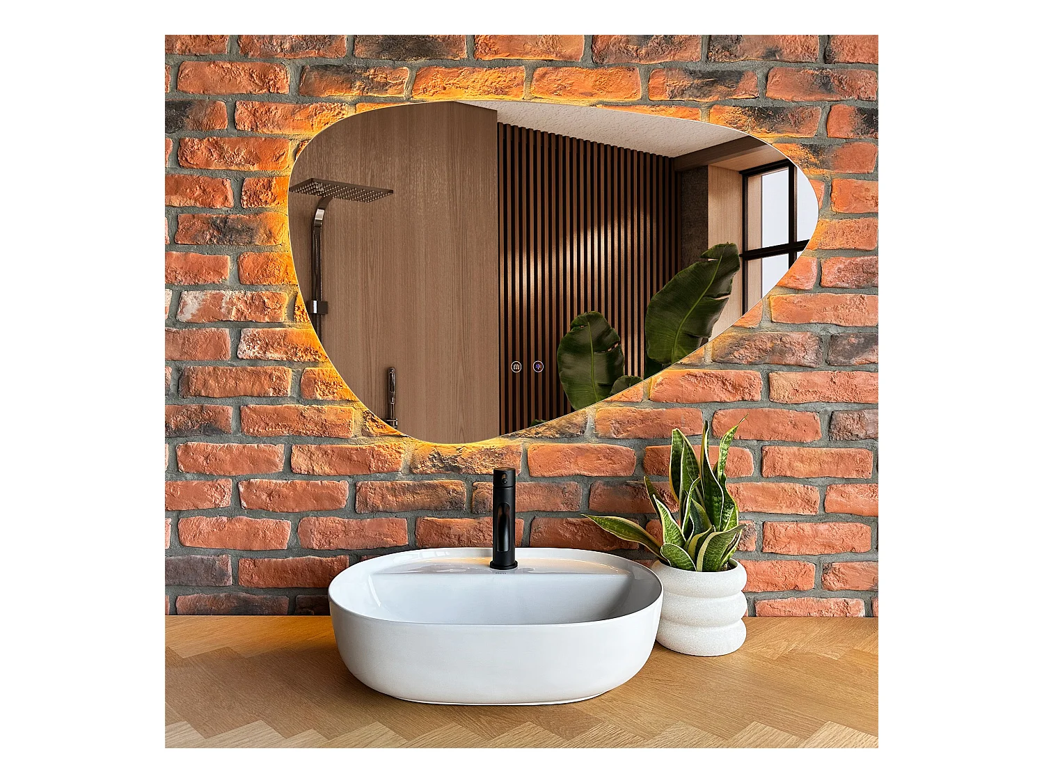 Vasque À Poser Rea Aura 51 White