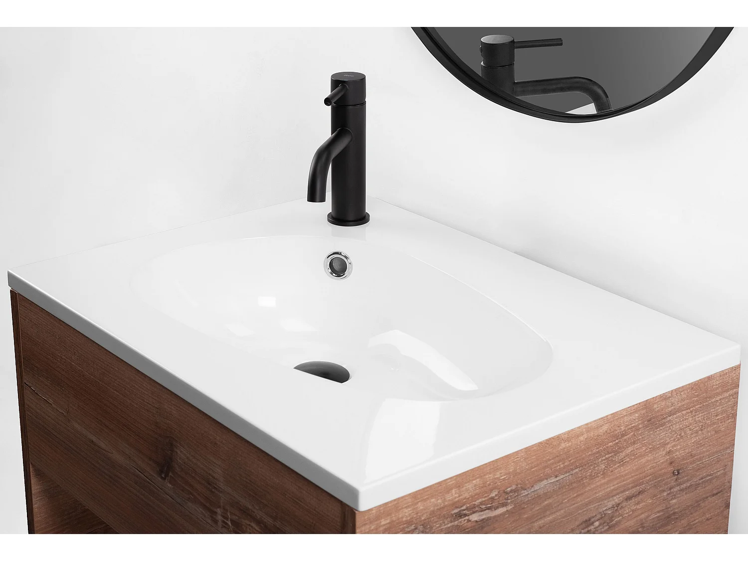 Inbouwwastafel Wastafel Rea Selena 60 White