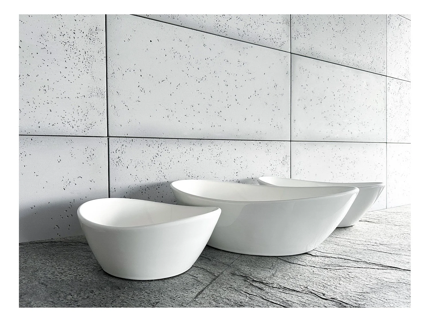 Vasque À Poser Rea Kate 45 White