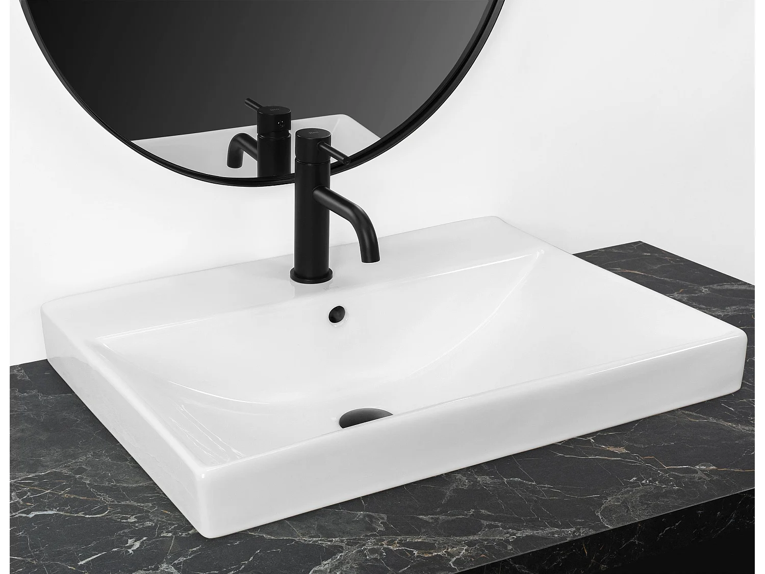 Inbouwwastafel Rea Mandy White