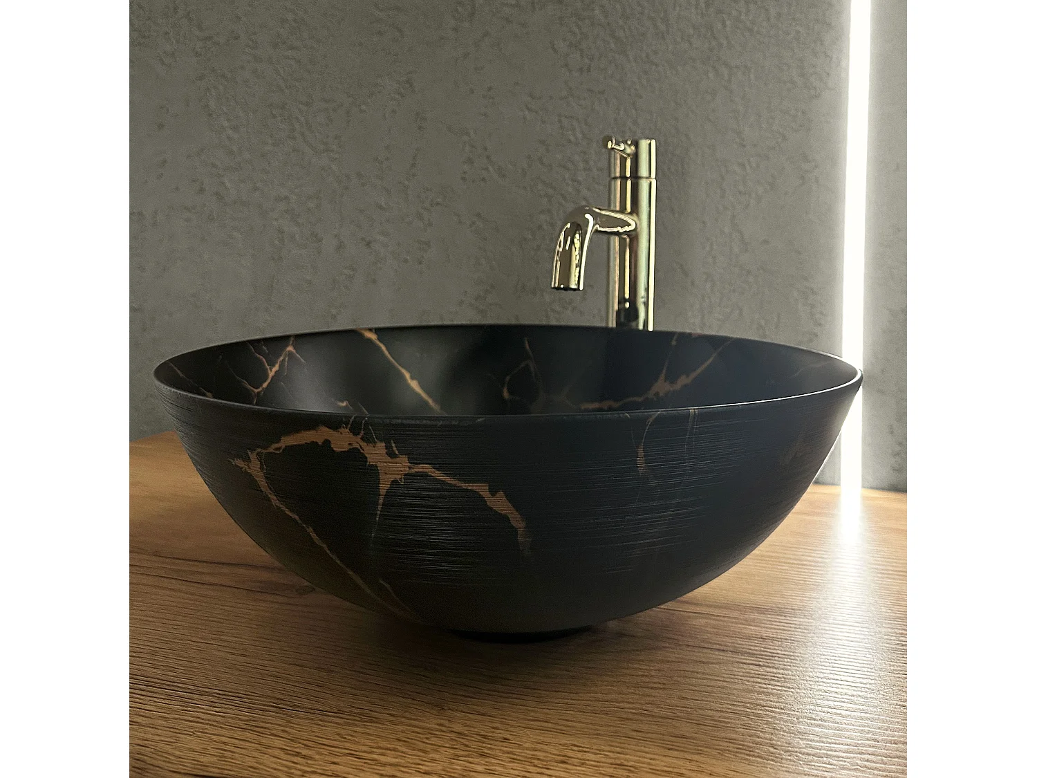 Vasque À Poser Rea Stella Marble Black