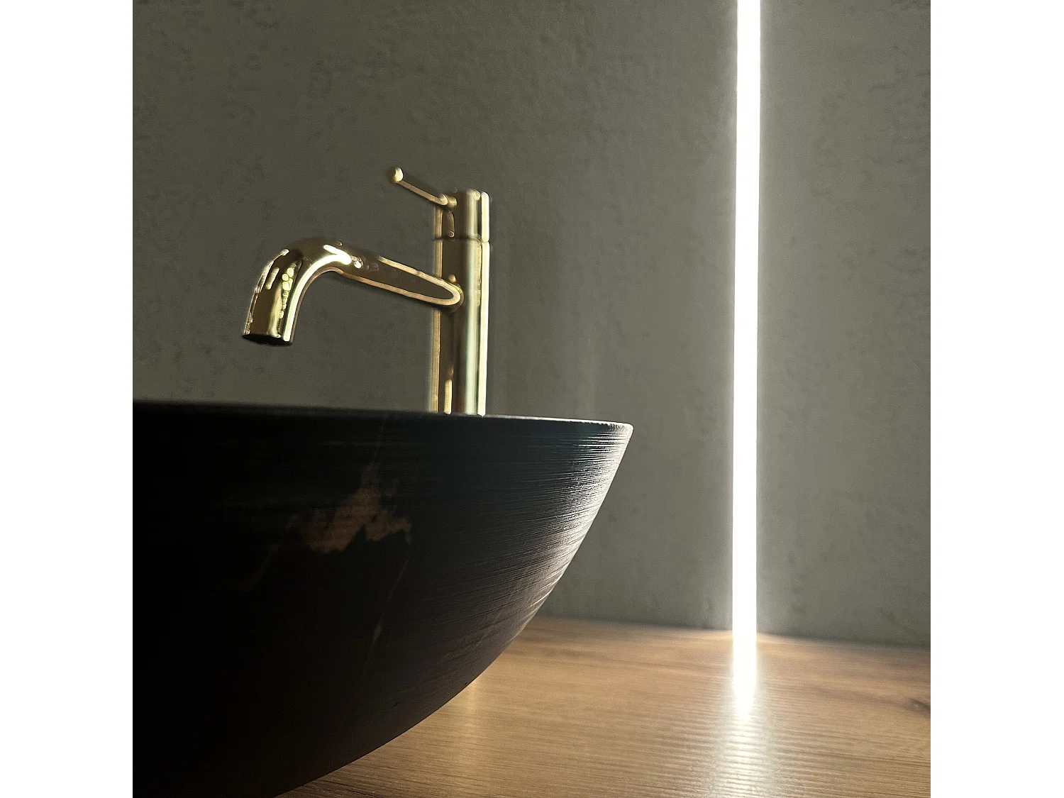 Vasque À Poser Rea Stella Marble Black