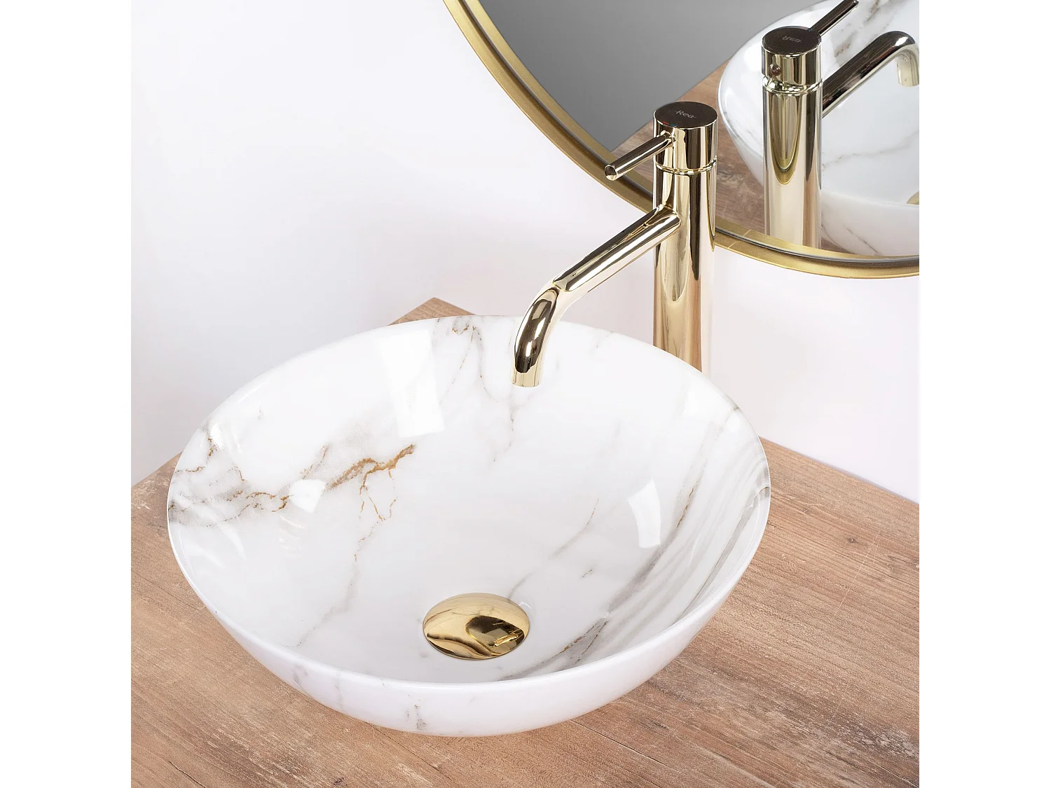 Vasque À Poser Rea Stella Shiny Aiax White