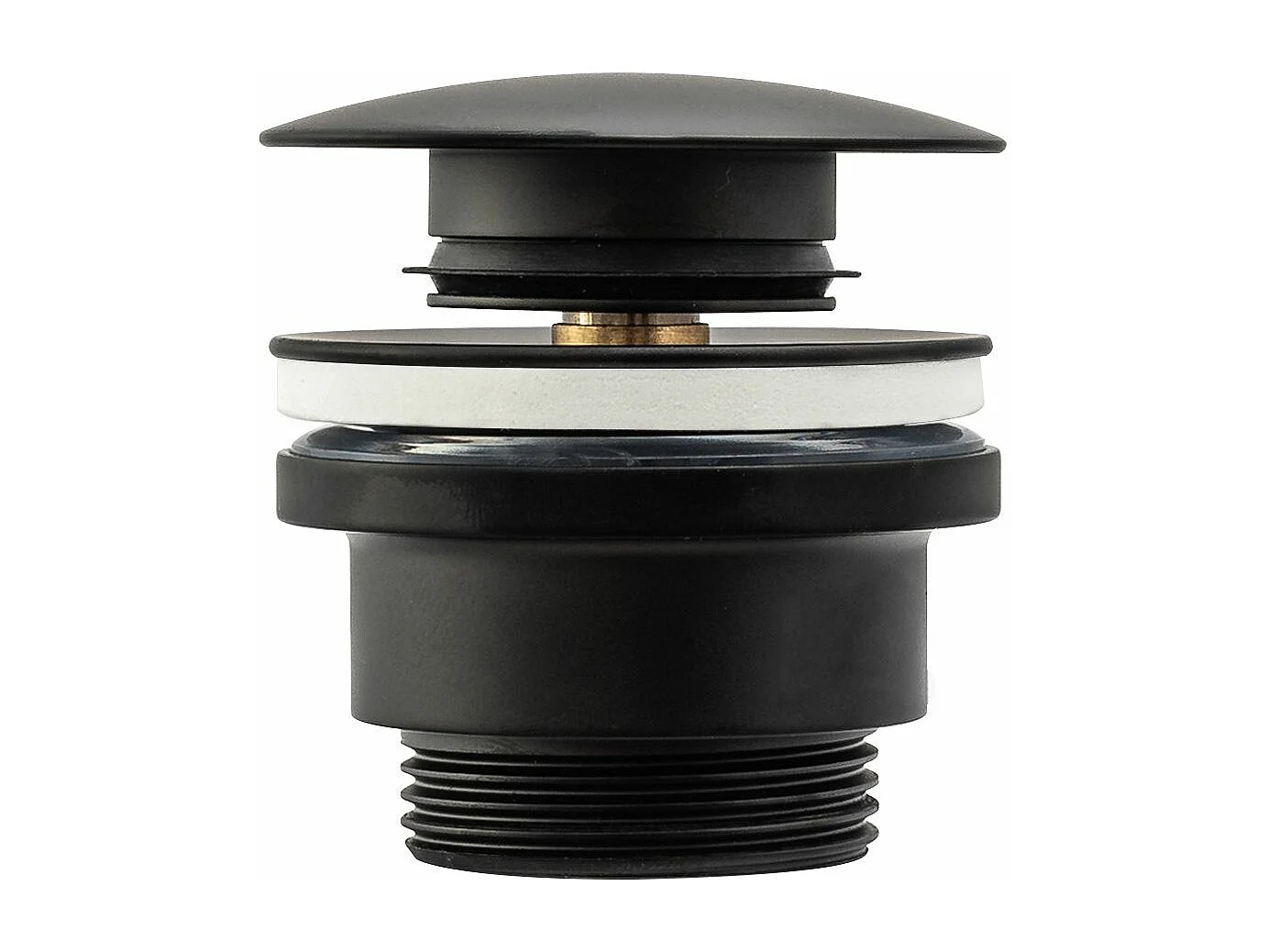 Set De Vasque À Poser Rea Shila Black + Robinet De Lavabo Lungo Black High + Bonde Black