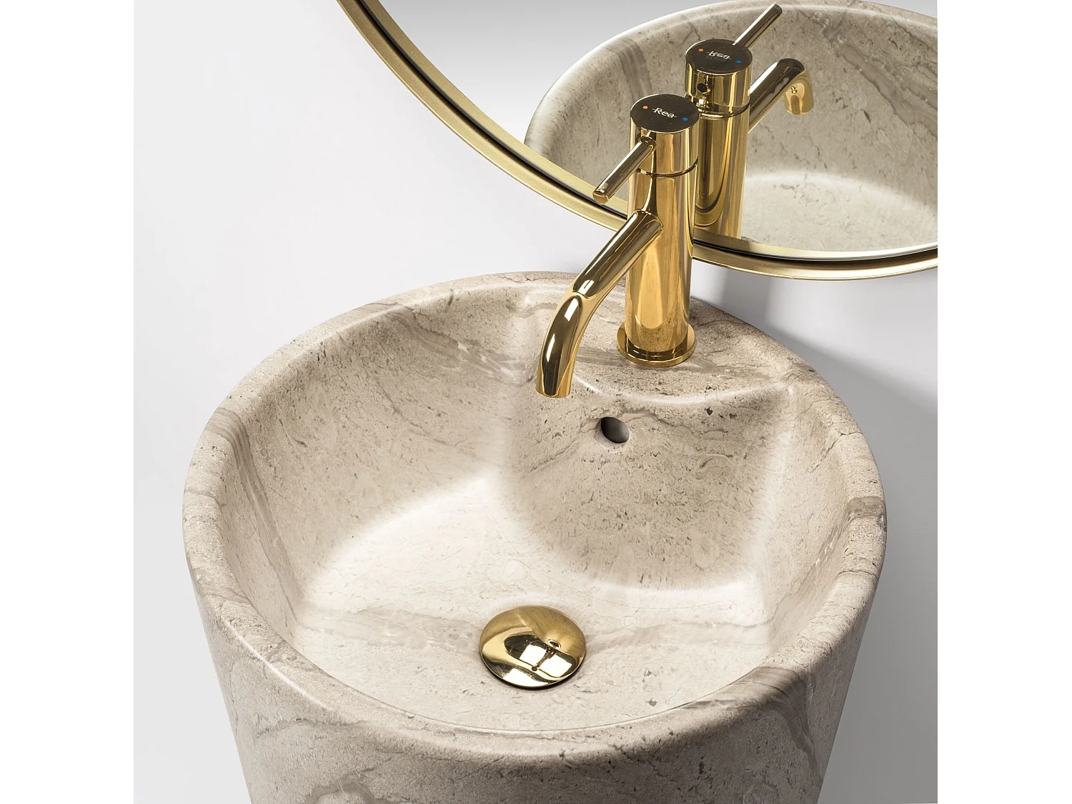 Lavatório Autônomo Rea Blanka Natural Matt Beige